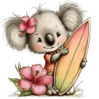 Bügelbild Sommer Koala #1