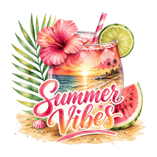 Bügelbild  Summer Vibes Cocktail