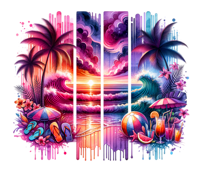 Bügelbild Streifen Motivwelt "Summer Vibes"