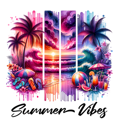 Bügelbild Streifen Motivwelt "Summer Vibes"