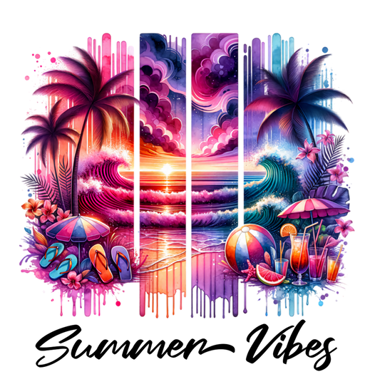 Bügelbild Streifen Motivwelt "Summer Vibes"