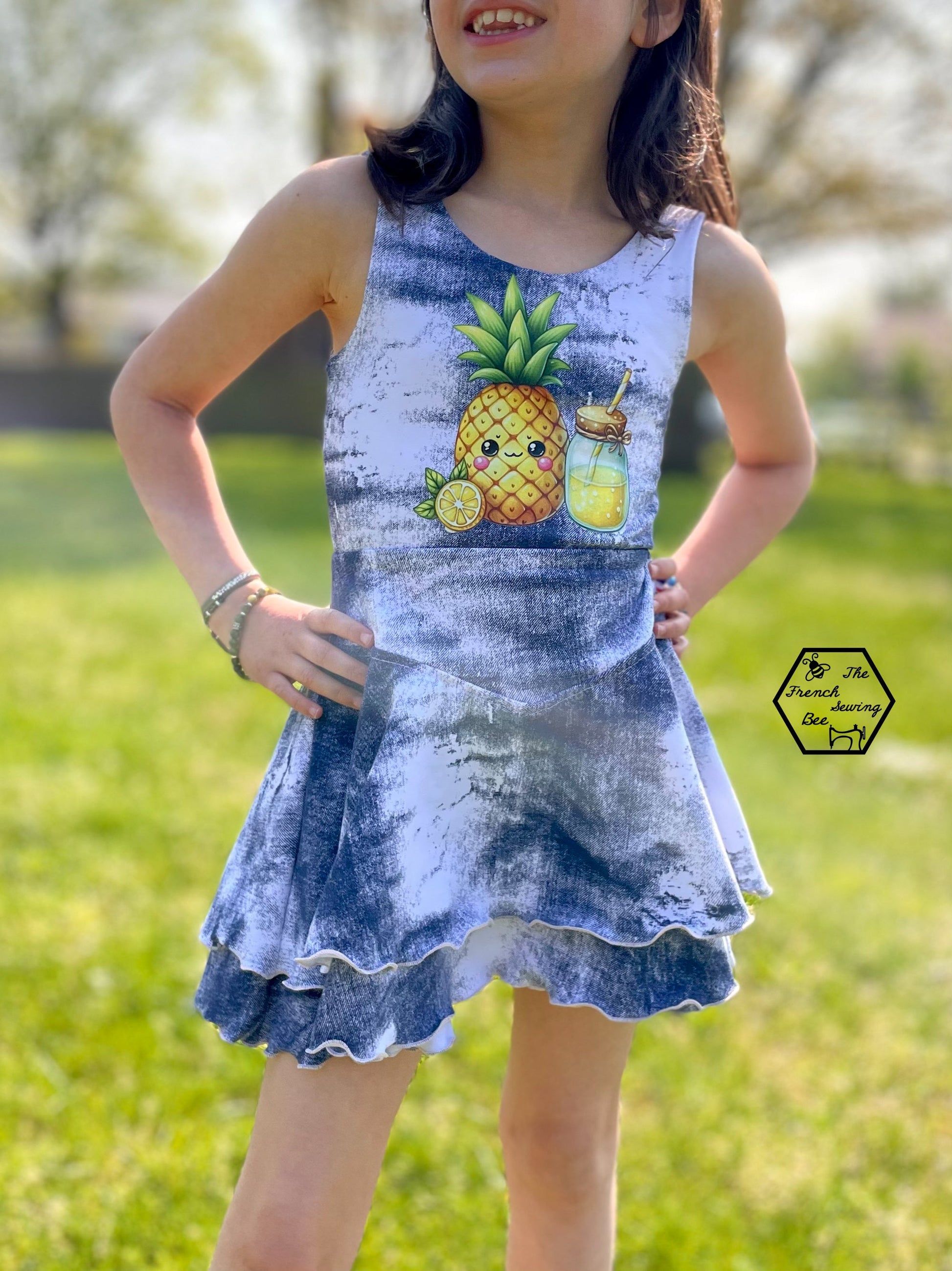 Bügelbild süße Sommer Ananas #10 Fylou's Style