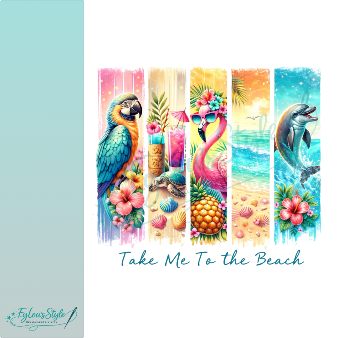 Bügelbild Streifen Motivwelt "Tropical Paradise"