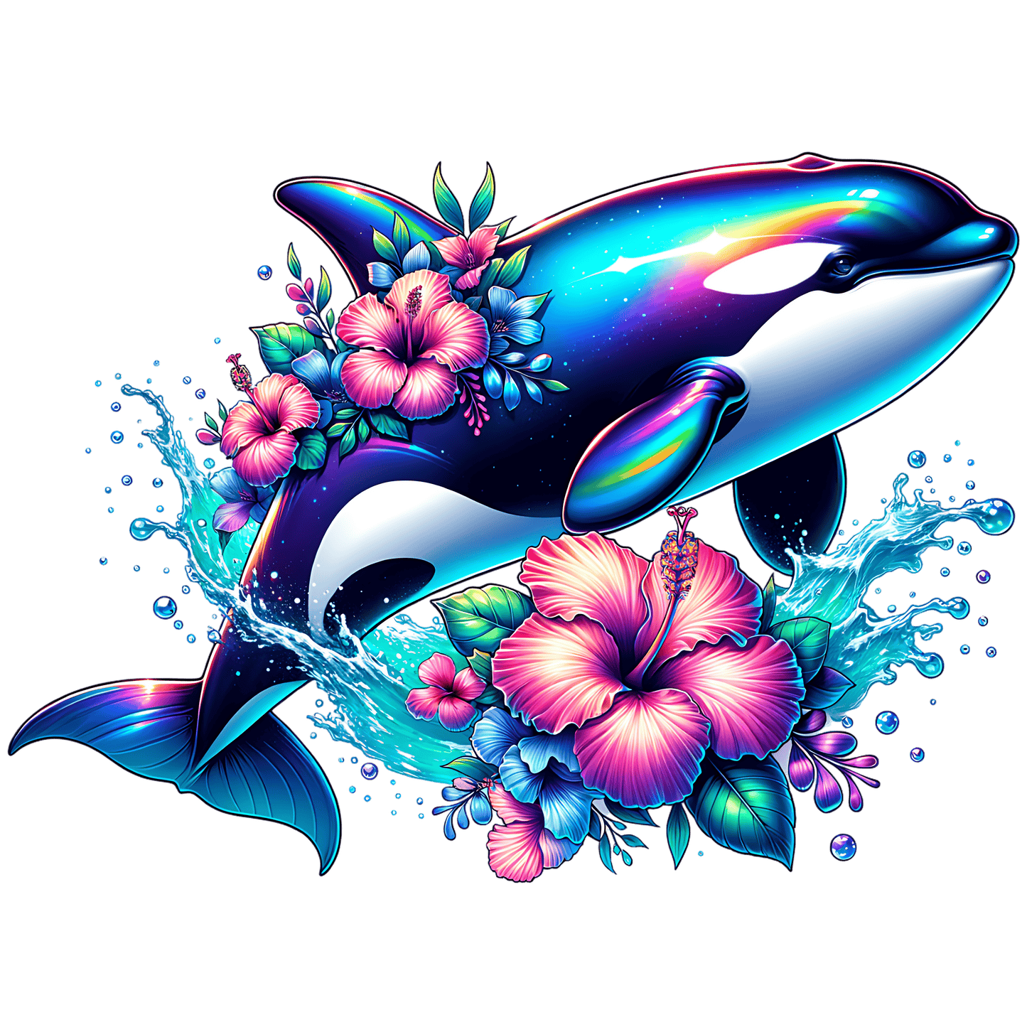 Bügelbild Unterwasserwelt Orka