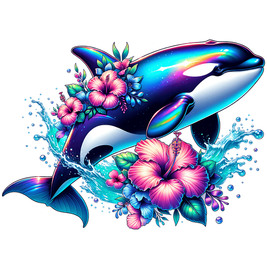 Bügelbild Unterwasserwelt Orka