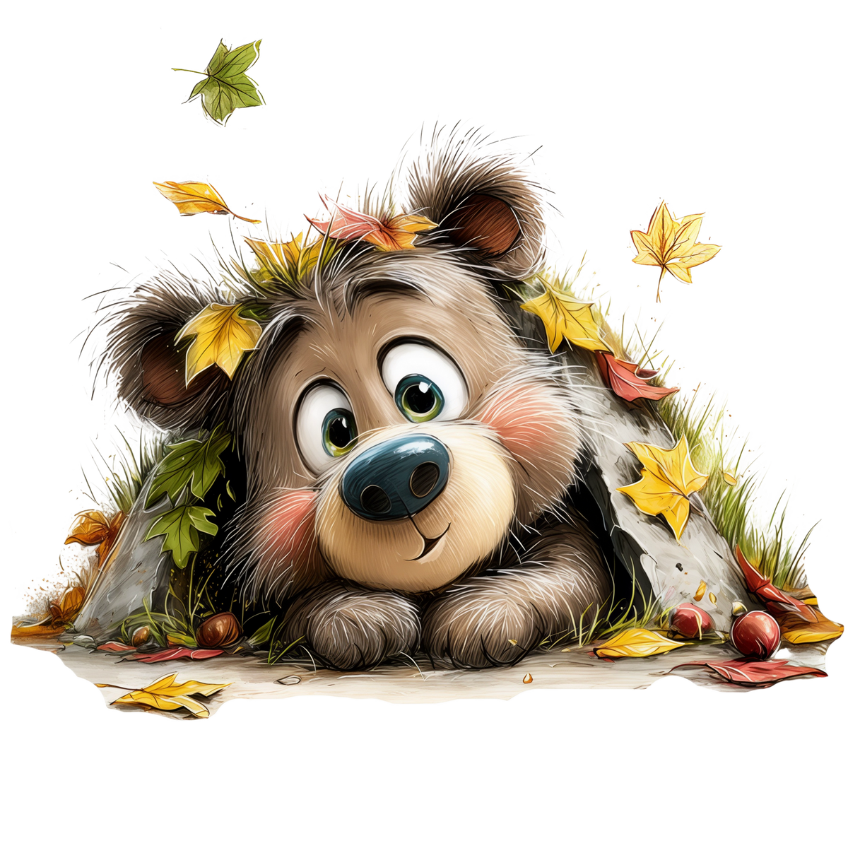 Bügelbild Waldtiere Bär #4