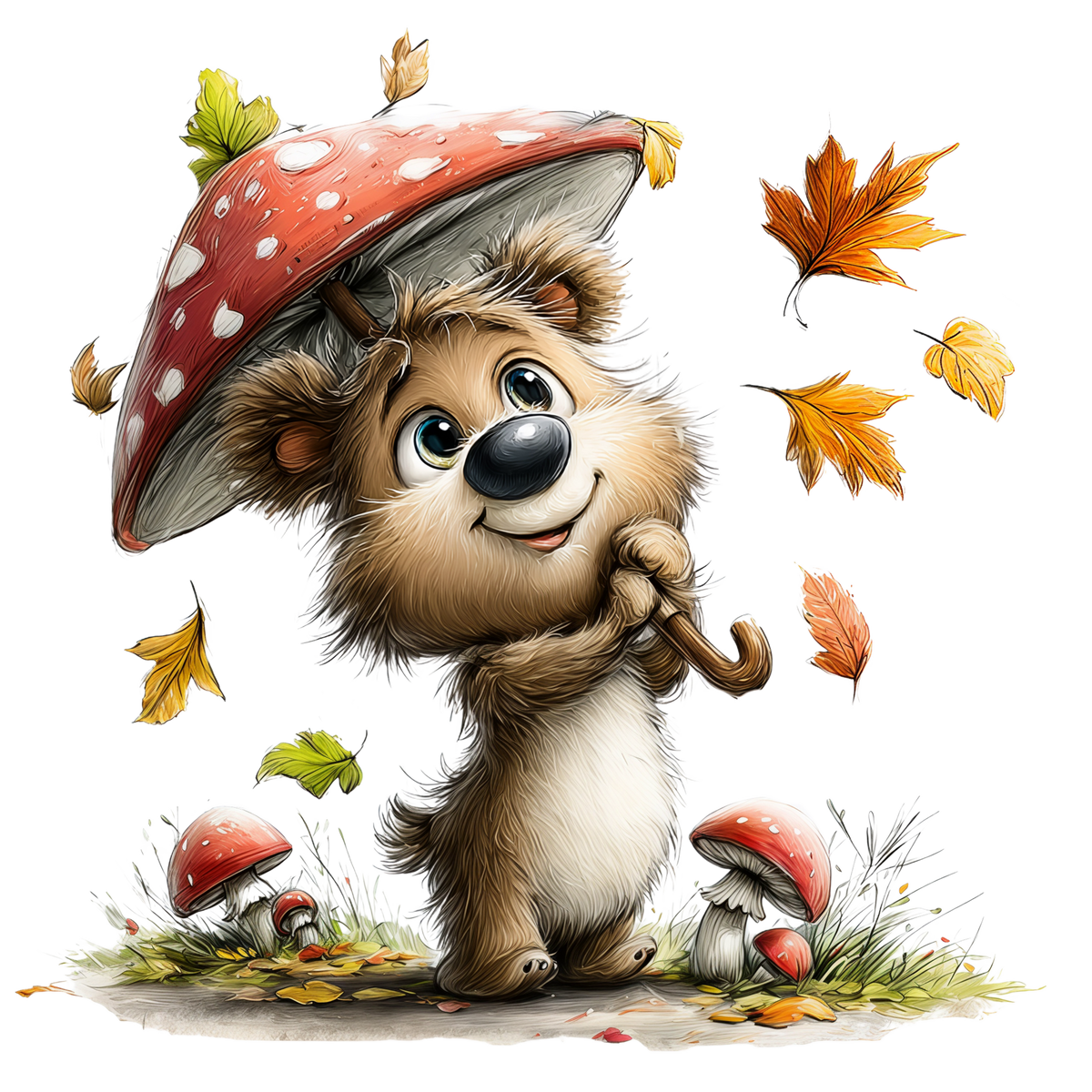 Bügelbild Waldtiere Bär #8