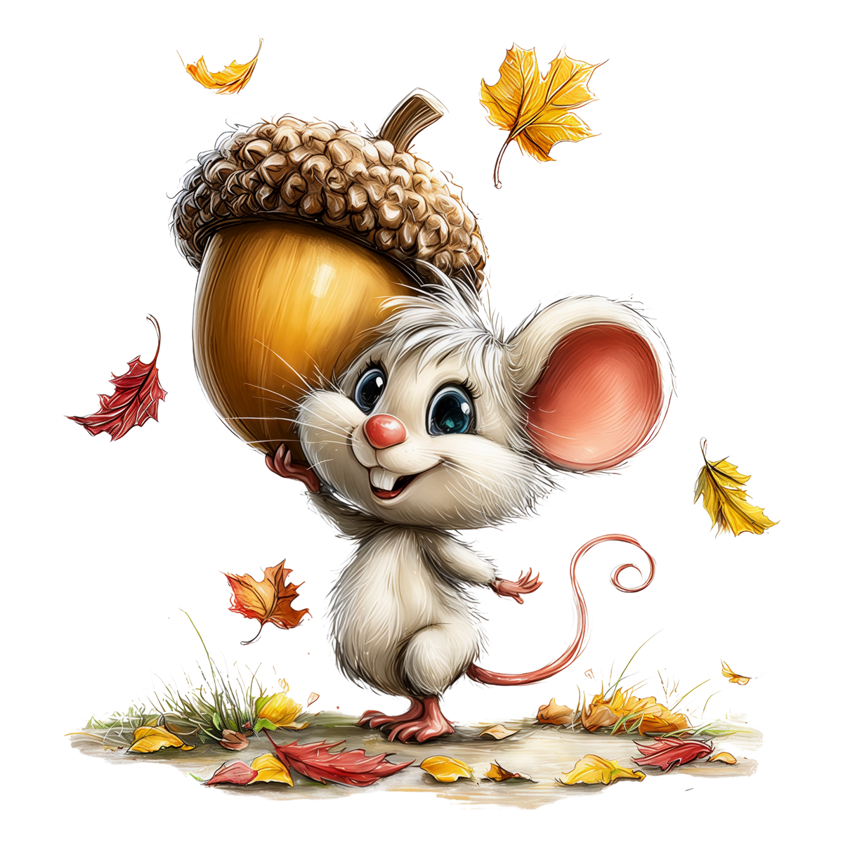 Bügelbild Waldtiere Maus #10