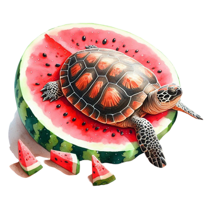 Bügelbild Wasserschildkröte #7 Fylou's Style