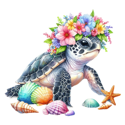 Bügelbild Wasserschildkröte #8 Fylou's Style