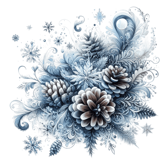 Bügelbild Watercolor Cozy Winter #19