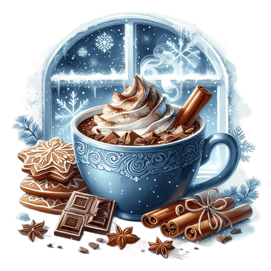 Bügelbild Watercolor Cozy Winter #46