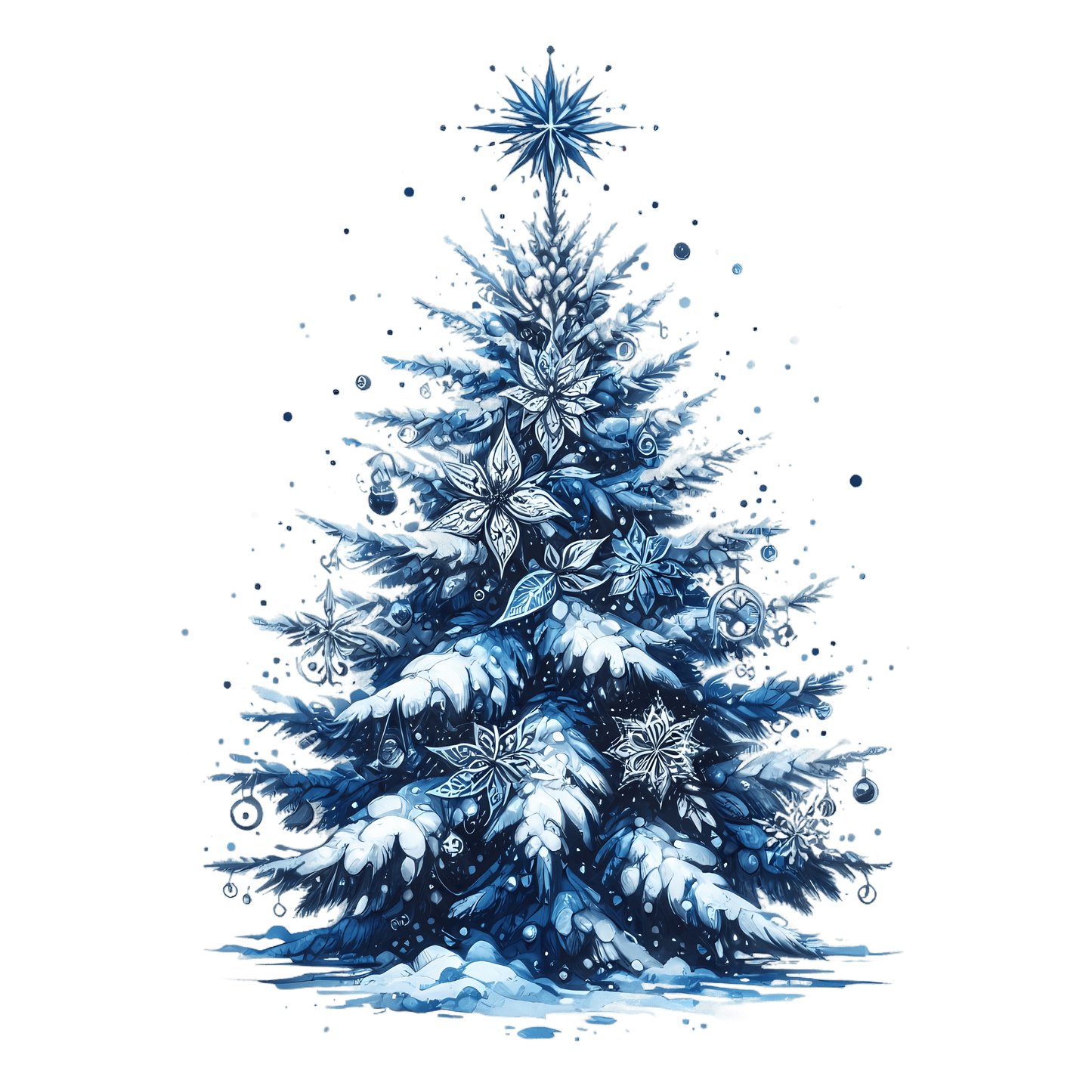 Iron-on image of a fox doing sports in winter