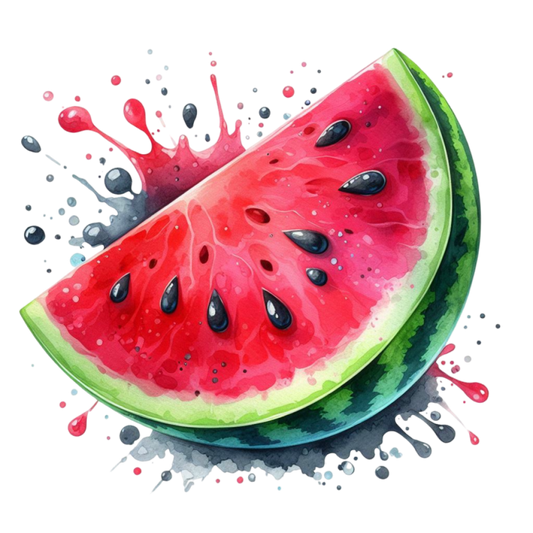 Bügelbild Watercolor Melone Fylou's Style