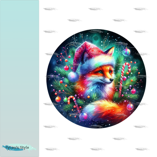 Bügelbild Weihnachtsfuchs #3