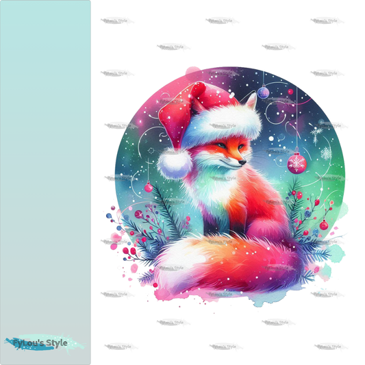 Bügelbild Weihnachtsfuchs #4
