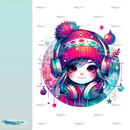 Bügelbild Weihnachtsmädchen #2