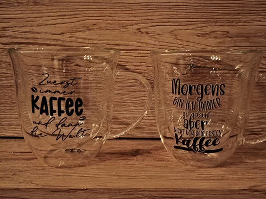 Rub On Bogen "Kaffee" Sticker Sprüche, randlose Rub ons