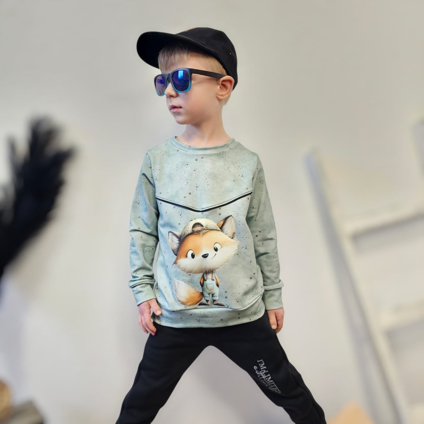 Bügelbild cool Fuchs