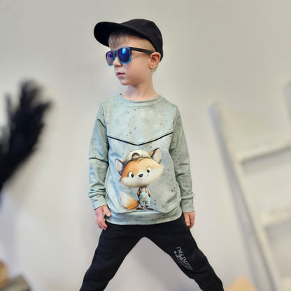 Bügelbild cool Fuchs