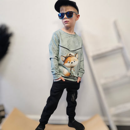 Bügelbild cool Fuchs