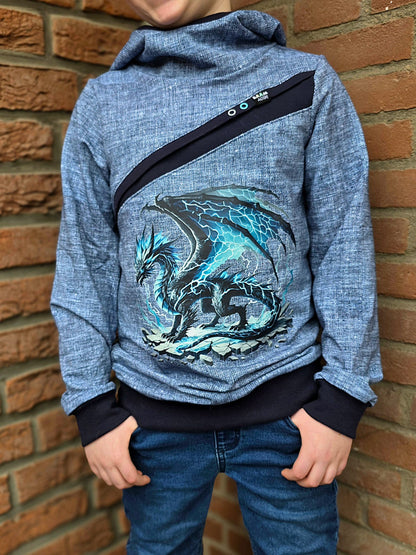 Bügelbild Elementar Drache #13