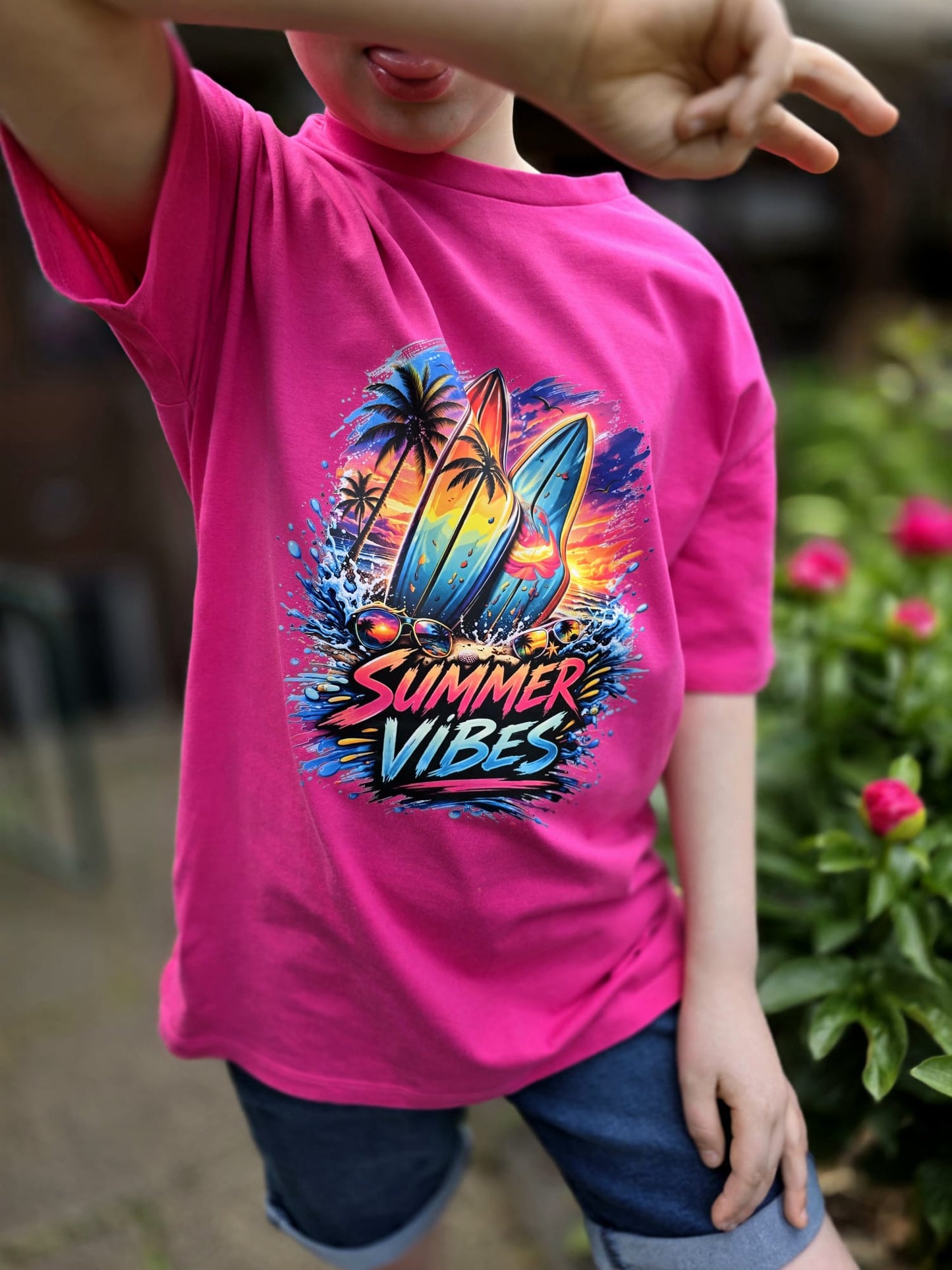 Bügelbild  Summer Vibes Surfboard