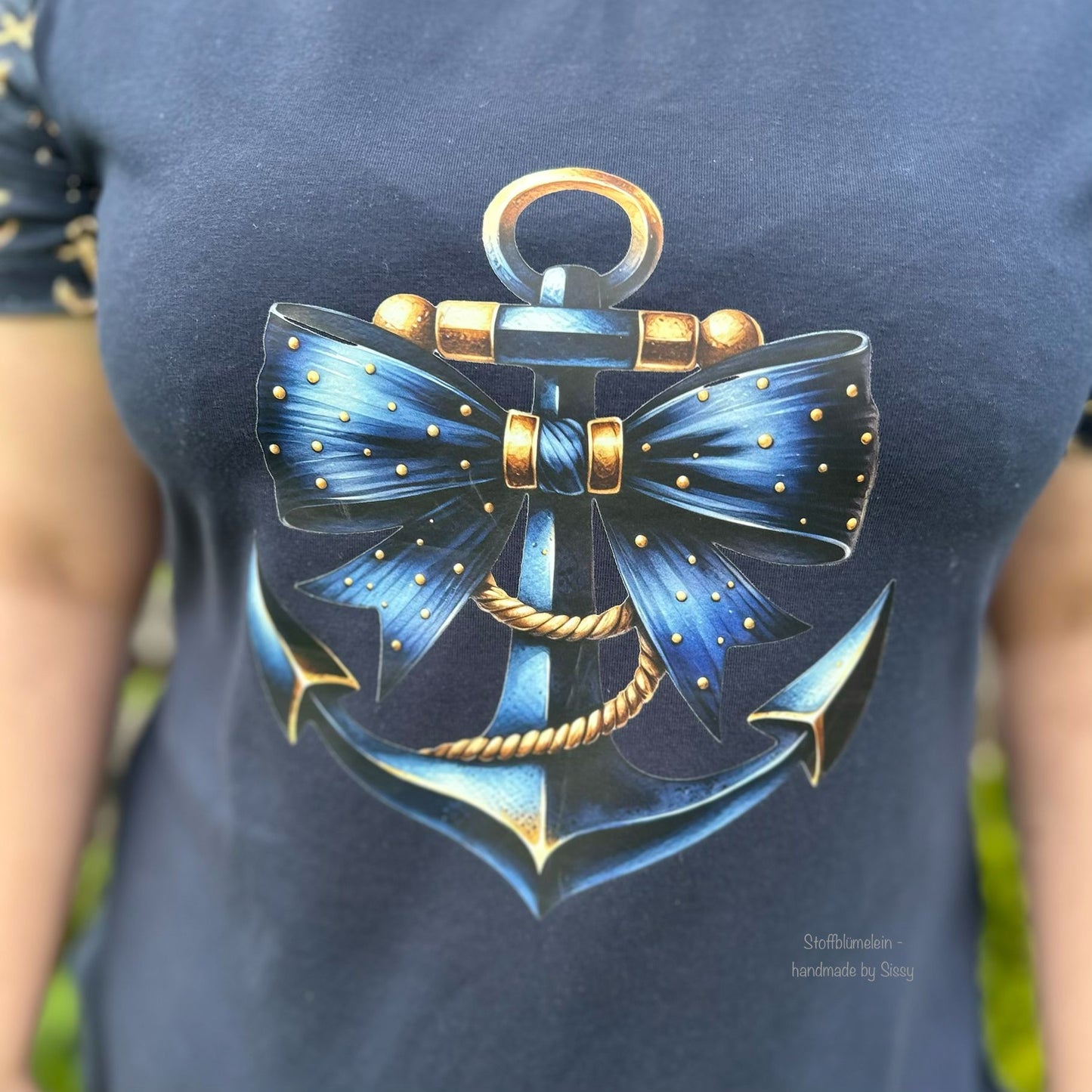 Bügelbild Blauer Anker #23