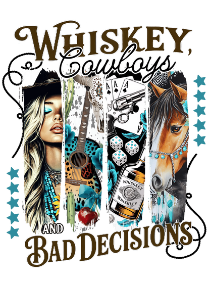 Bügelbild Whiskey Cowboys Fylou's Style