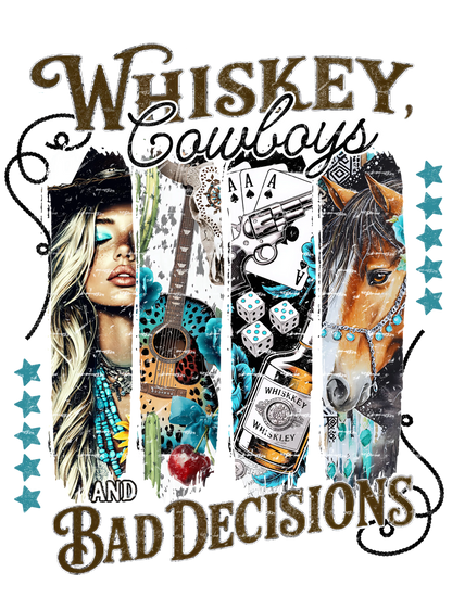 Bügelbild Whiskey Cowboys Fylou's Style