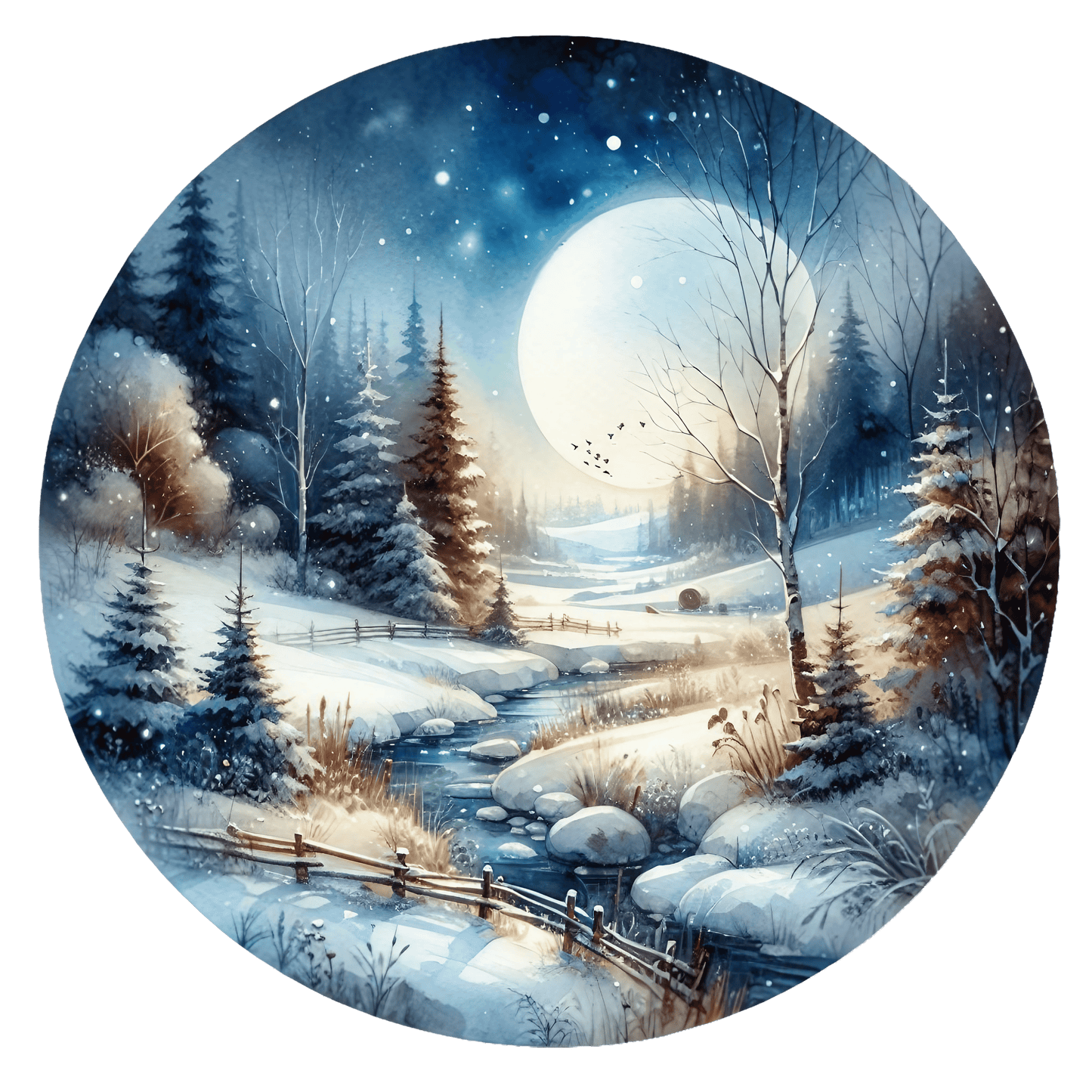 Bügelbild Winterlandschaft #26