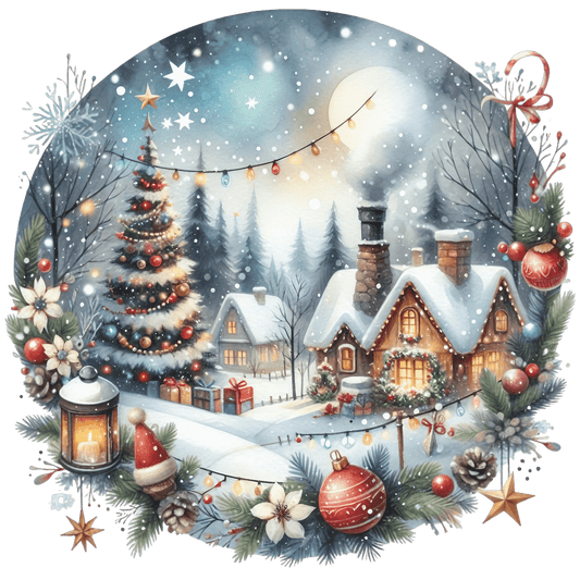 Bügelbild Winterlandschaft #7