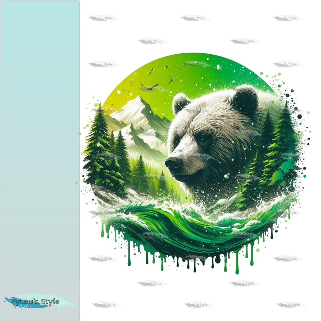 Bügelbild Winterzauber Braunbär #2