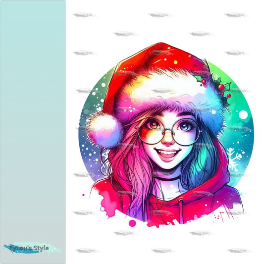 Bügelbild Xmas Girl #1