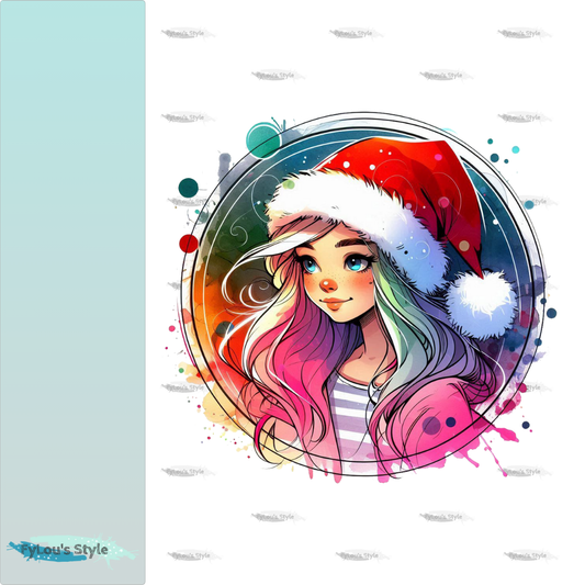 Bügelbild Xmas Girl #2
