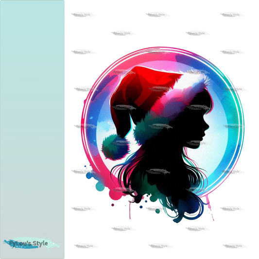 Bügelbild Xmas Girl #3