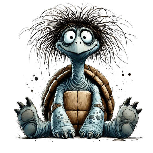 Bügelbild Zerzauste Schildkröte