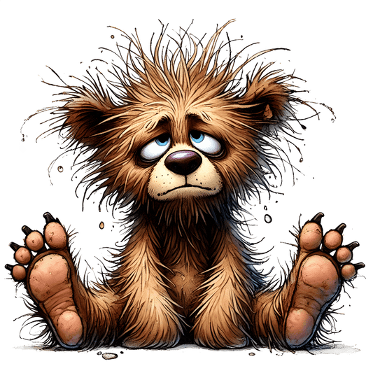 Bügelbild Zerzauster Bär