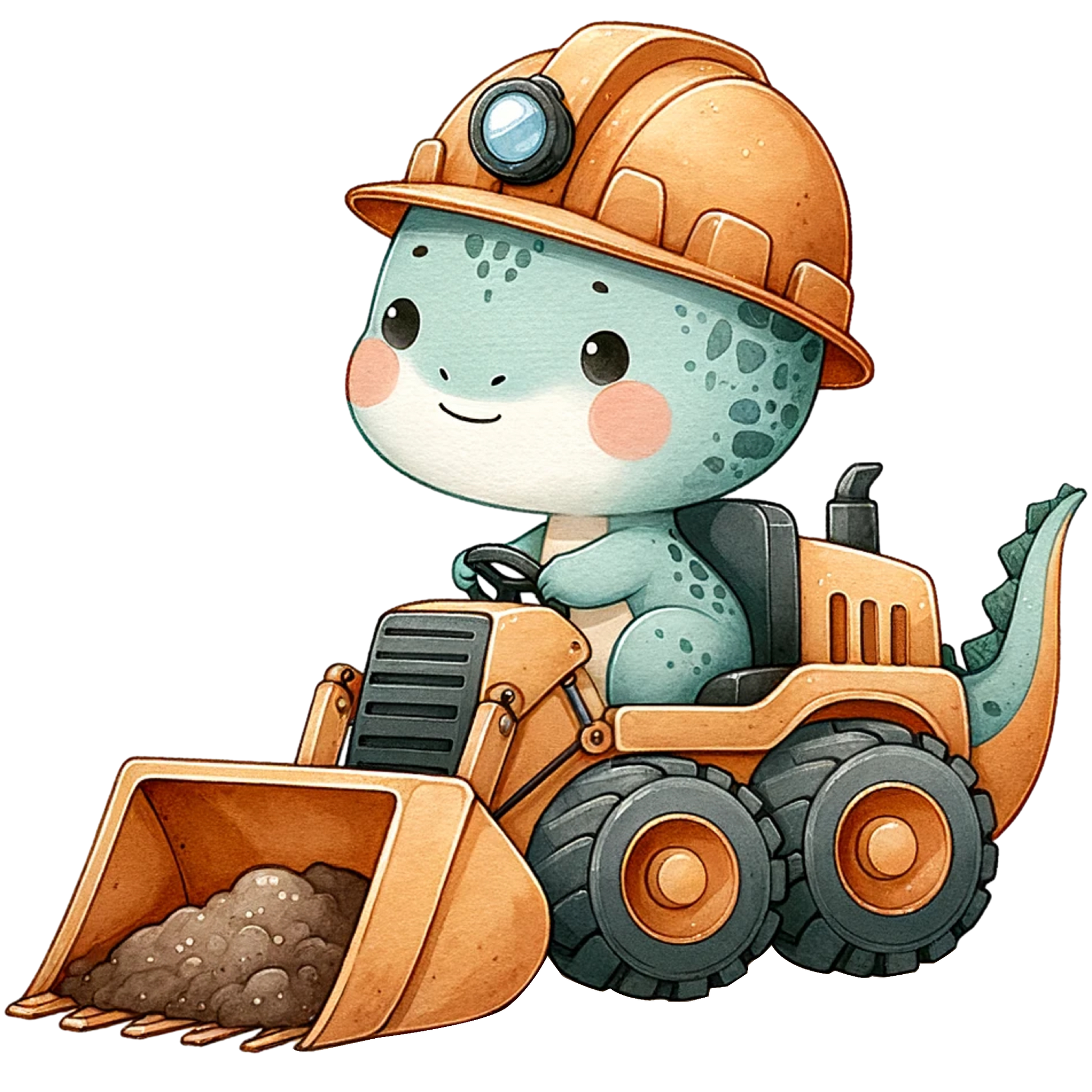 Bügelbild Dino Baustelle #2 Fylou's Style