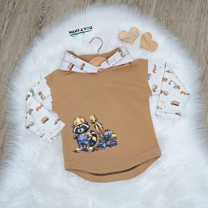 Bügelbild Bauarbeiter Waschbär #4 - Fylou's Style