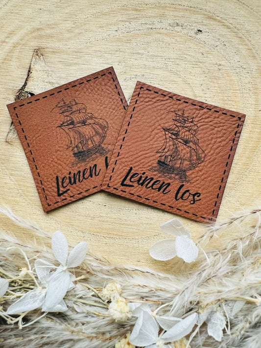 Kunstleder Label Leinen los Fylou's Style