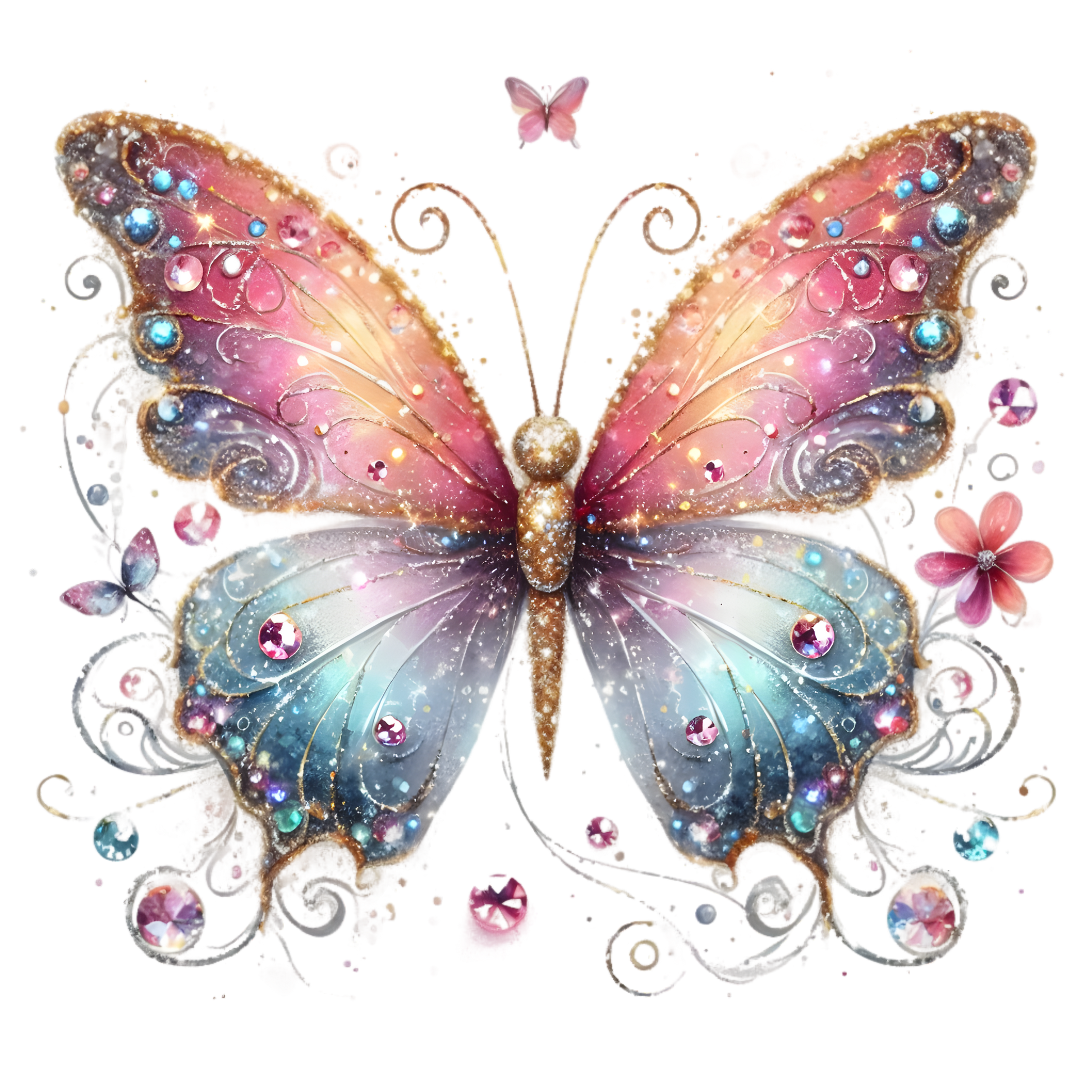 Bügelbild Schmetterling #01 Fylou's Style