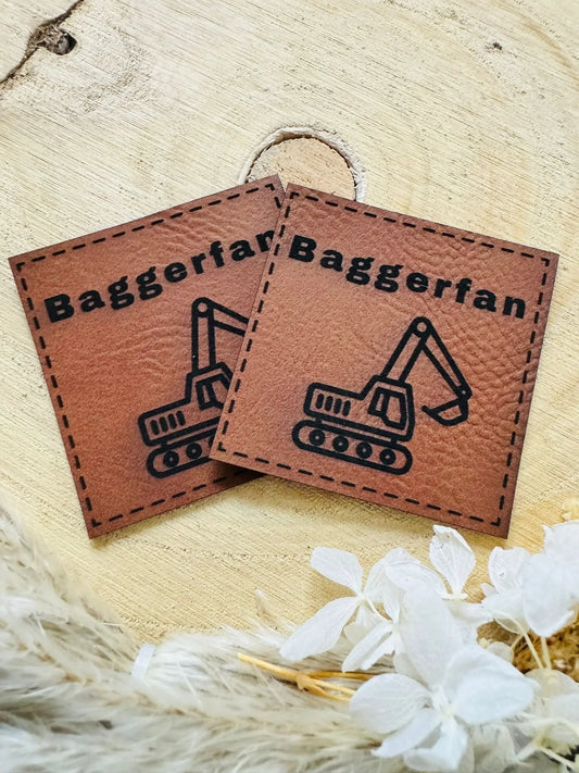 Kunstleder Label Baggerfan Fylou's Style