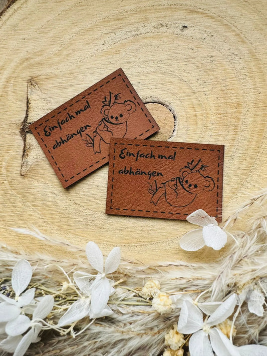 Kunstleder Label einfach mal abhängen Fylou's Style