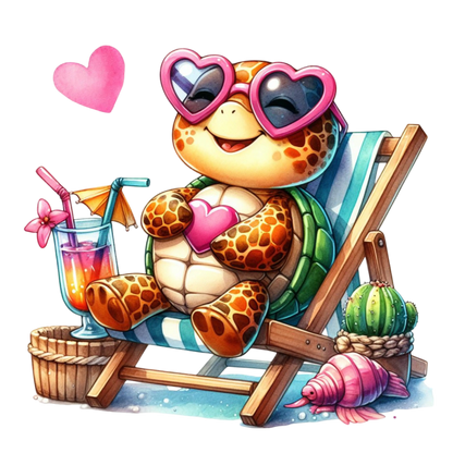 Bügelbild Beach Sea Turtle #8 Fylou's Style