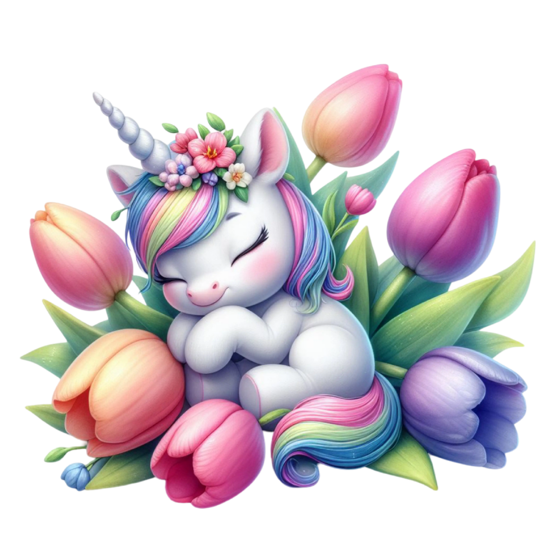Bügelbild  schlafendes Einhorn #13 Fylou's Style