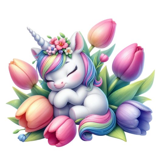 Bügelbild  schlafendes Einhorn #13 Fylou's Style