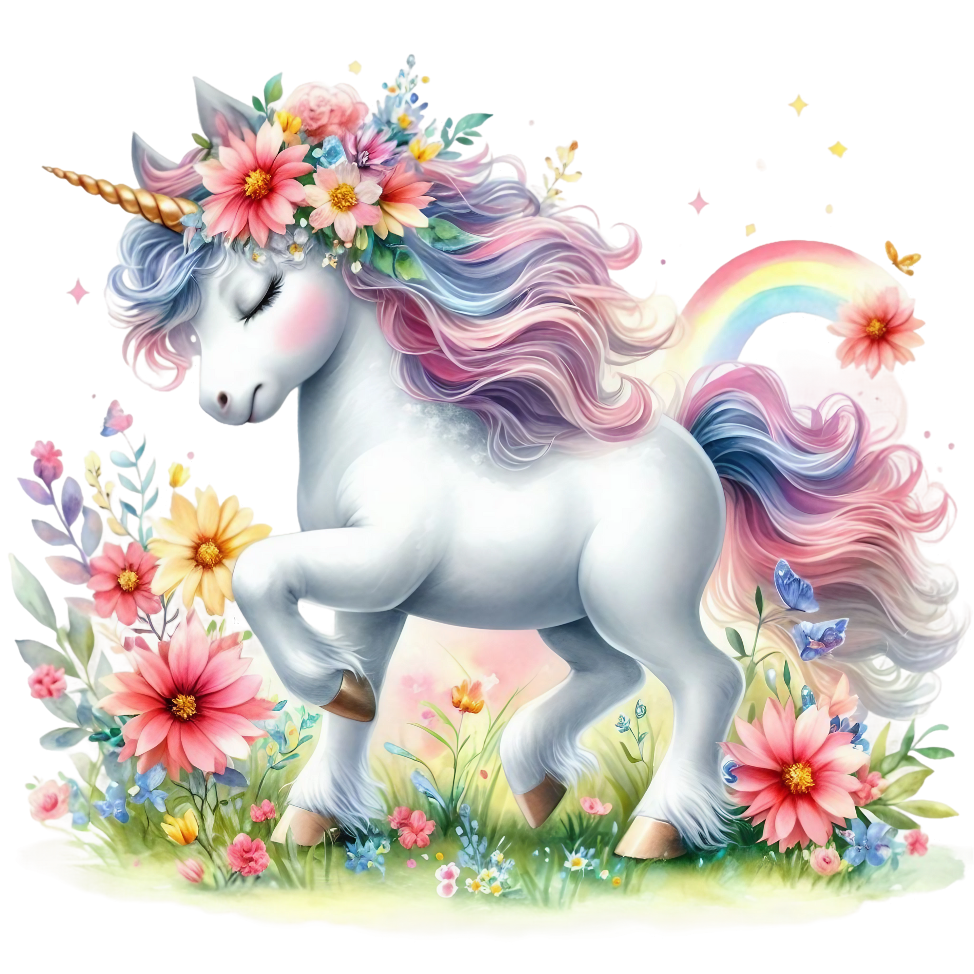 Bügelbild  Einhorn #11 Fylou's Style