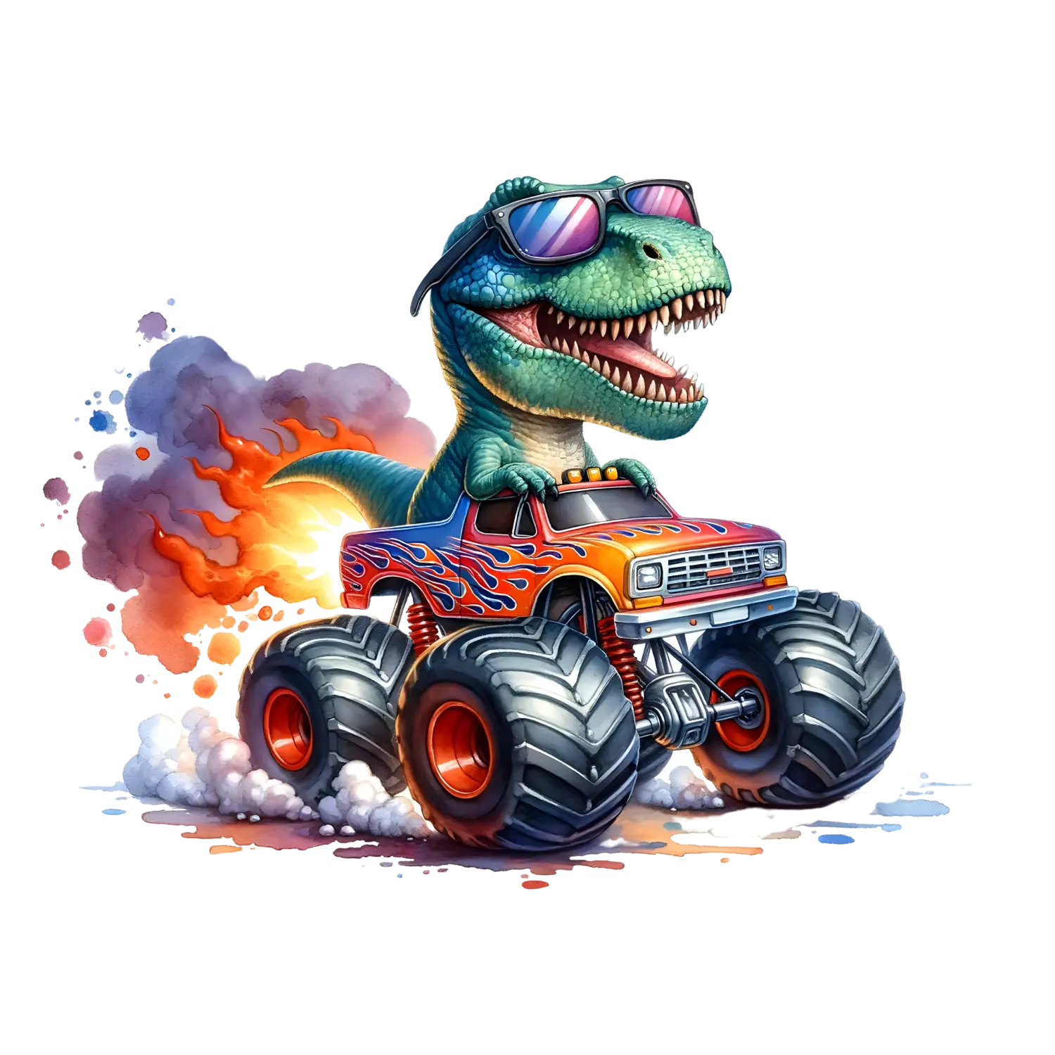 Bügelbild  Dino Monstertruck #5 Fylou's Style