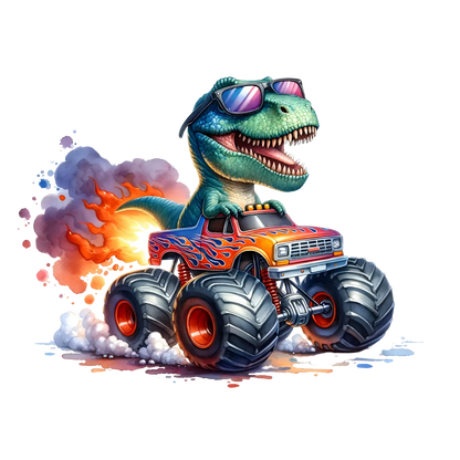 Bügelbild  Dino Monstertruck #5 Fylou's Style